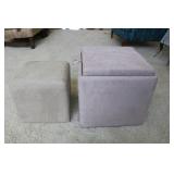 Ashley Furniture Leather & Fabric Nesting Seats