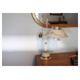 Vintage Toleware Desk Lamp