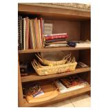 Cookbooks, Baskets & Cutting Board