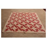 Red & White Lap Quilt