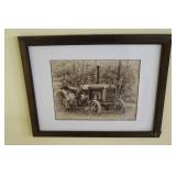 Framed Antique Tractor Print