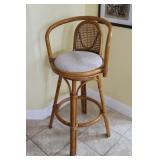 28' Bambo Swivel Bar Stool
