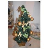 Small Pre-Lit Decorated Christmas Tree