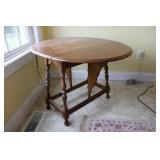 36' Walnut Drop Leaf End Table