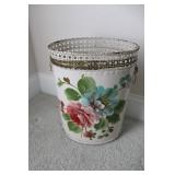 Vintage Metal Waste Basket