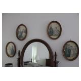 Oval Frame Victorian Prints