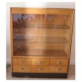 Vintage 2 Sliding Door Display Cabinet
