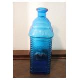 Vintage Berring's Apple Bitters Blue Glass Bottle
