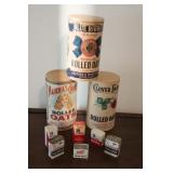 Vintage Rolled Oats Containers & Spice Boxes