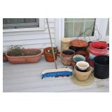 Planters, Tomato Cages, & Flower Pots
