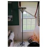 6 Foot Floor Lamp & Stained Glass Shade