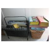 Magazine Rack, Atlas & File Boxes