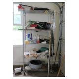 Shelf & Casters Including Contents