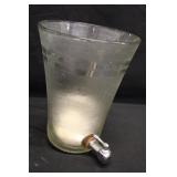Ribbed Glass Soda Fountain Dispenser