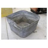 Square Galvanized Washtub