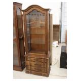 Hammary Lighted Curio Cabinet w/Drawers