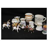 Mugs, Porcelain Toothpicks & Figurines