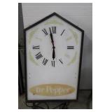 Dr. Pepper Hanging Lighted Clock
