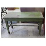 Painted Wood Piano Bench