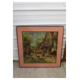 Vintage Fox & Hound Card Table
