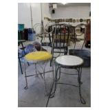 Vintage Ice Cream Parlor Chairs
