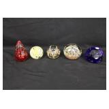 Decorative Art Glass Paperweights