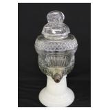 Pressed & Milk Glass Soda Fountain Dispenser
