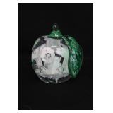 Joe Price Apple Art Glass Paperweight