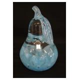 Joe Price Aqua Blue Pear Paperweight