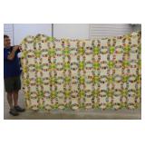 102" x 66" Wedding Ring Quilt Machine Stiched