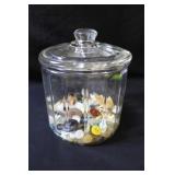 EAPG Glass Humidor of Buttons