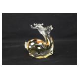 Art Glass Deer Paperweight