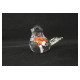 Vintage Glass Bird Paperweight
