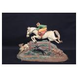 Cast Iron Hunting Scene Door Stop