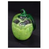 Joe Rice Art Glass Apple Paperweight