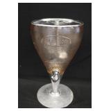 Mission Real Fruit Juice Pink Depression Glass