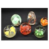 Assorted Art Glass Paperweights