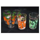 Orange Juice & Character Glasses