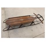 Vintage Airline Cruiser Wooden Sled