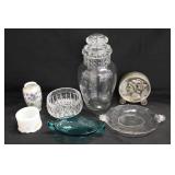 Candy Dish, Serving Tray, Coin Bank, & Apothecary