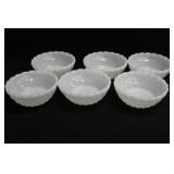 Anchor Hocking Milk Glass Berry Bowls
