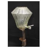 Vintage Soda Fountain Ribbed Glass Dispenser