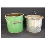 Vintage Metal Minnow Bucket