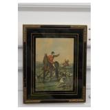 "Hold Hard" Vintage Lithograph