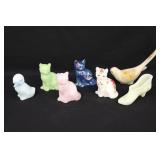 Fenton Glass Figurines & Slipper