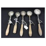 Vintage Gilchrist & Assorted Ice Cream Scoops