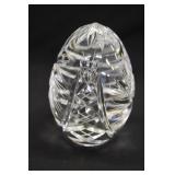 Egg Shape Leaded Crystal Paperweight
