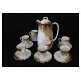 Thuringia Porcelain Hand Painted Chocolate Set