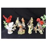 Lefton & Others Porcelain Bird Figurines