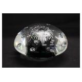 Large Tree of Life Art Glass Paperweight